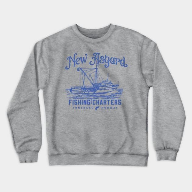 New Asgard Fishing Charters Crewneck Sweatshirt by MindsparkCreative